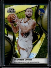 2025-26 Topps Chrome Black Stephen Curry Gold Mini-Diamond Refractor #/50
