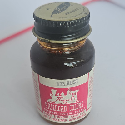 Floquil Railroad Colors Rust Model Paint 1 fl oz (29.6 ml) Bottle R73