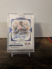 2022 Flawless Ken Griffey Jr. Autographed Diamond USA Baseball 7/15