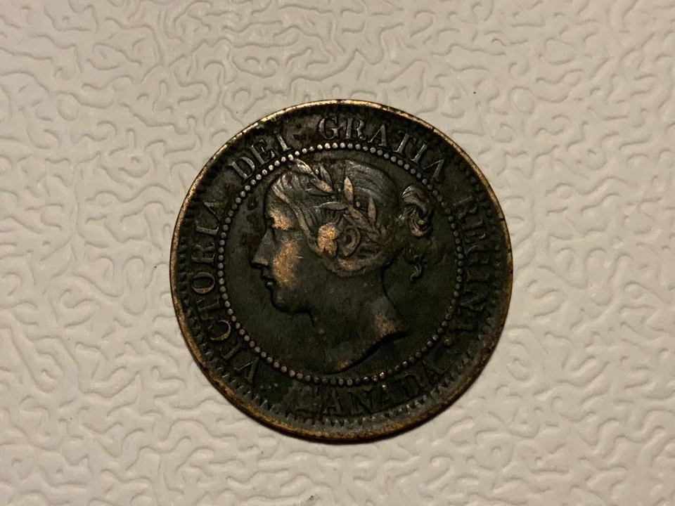 CANADA 1859 , Bronze Large Cent, -QUEEN VICTORIA - Large Cent Coin Foto 3 de 4