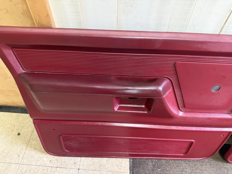 87-93 Dodge Ramcharger D100 D150 Front Door Panel Set  w/manual crank window Foto 4 de 4