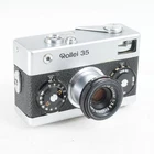 :Rollei 35 (Germany) 35mm Film Camera w/ Tessar 40mm f/3.5 Lens - Silver (Read)