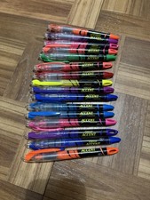Sharpie Accent Highlighters Lot 31 Liquid Regular Chisel Tip Yellow Orange Blue