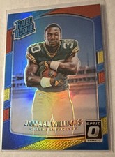 Jamaal Williams 2017 Optic Rated Rookie Red & Yellow #167 Packers Saints Lions