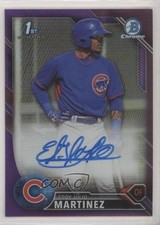 2016 Bowman Chrome Prospects Purple Refractor /250 Eddy Julio Martinez Auto tt7