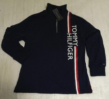 Tommy Hilfiger Youth Boy's Long-Sleeve Quarter Zip Sweatshirt, SZ M 12-14 