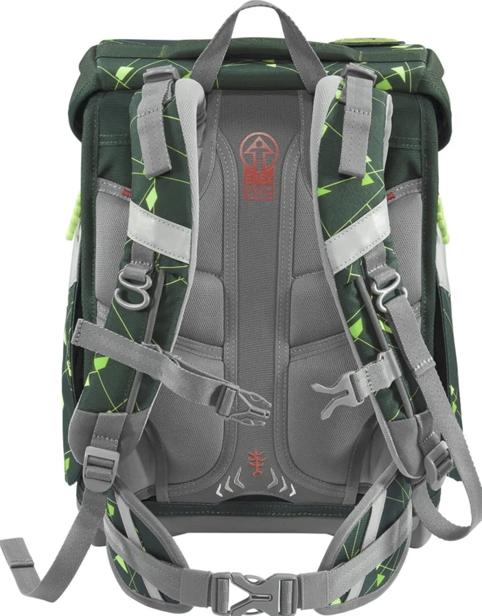 Step by Step Space Shine Schulranzen Set 4tlg Dino Night Jungen Rucksack Grün - Bild 3 von 4