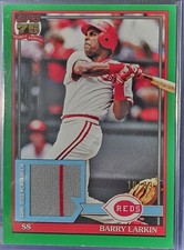 Barry Larkin 10/99 Game Used Patch Card