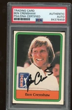 Ben Crenshaw 1981 Donruss Golf Signed Auto PSA/DNA Masters