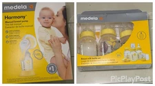 New. Set Of 2- Medela Harmony Manual Breast Pump & Breast Milk Bottle Set