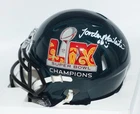 JORDAN MAILATA #68 Signed Eagles SB LIX Champs Mini Helmet + BECKETT Witness COA
