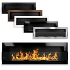 Bio Ethanol Fireplace Biofire Fire Wall Modern Stylish 1200 x 400 GLASS 5