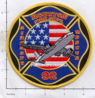 Texas - Houston Station 92 TX  Fire Dept Patch - Aircraft Rescue