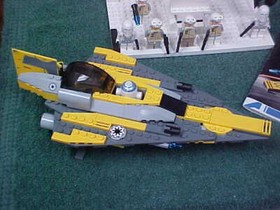 LEGO STAR WARS ANAKINS STARFIGHTER 7669 & LARGE MOC DROID BUILD