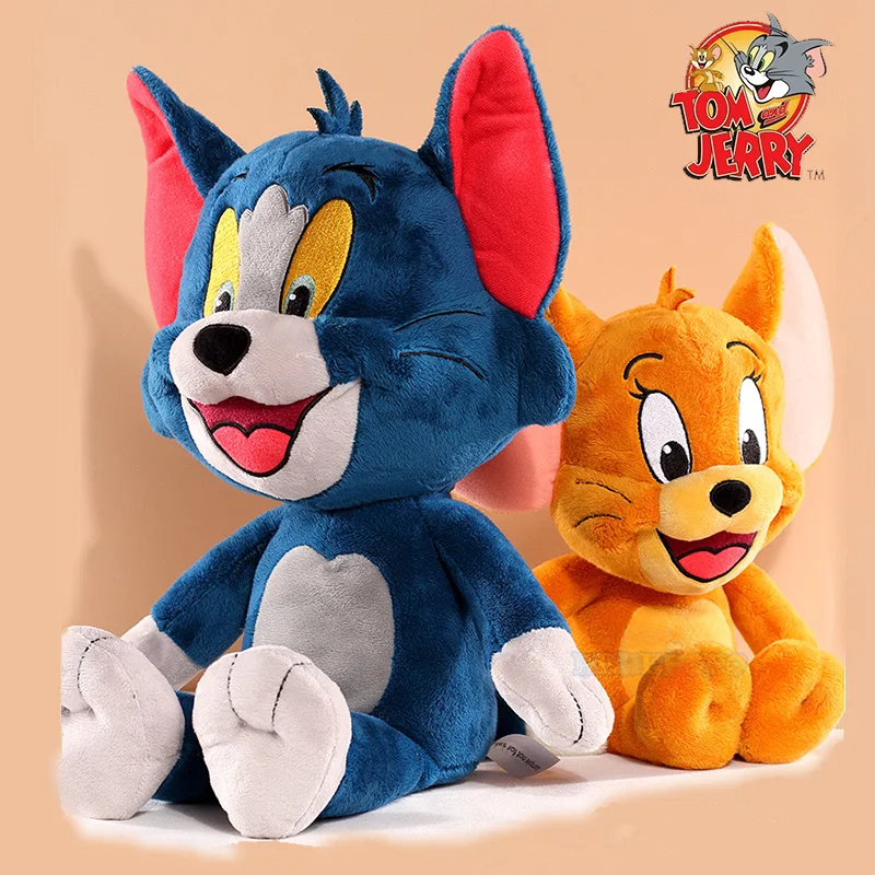 Tom and Jerry Cat & Mouse Plush Toy Stuffed Animals Soft Cute Cartoon Movie
