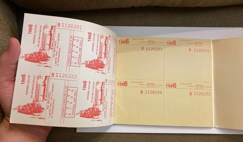Licencia de pesca en papel sin emitir de Pennsylvania 1986 residente adulto libro completo - Imagen 7 de 9
