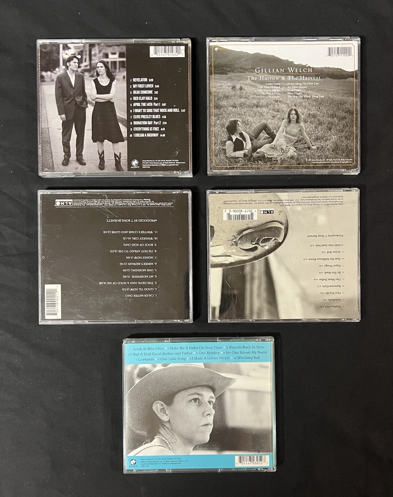 Gillian Welch Lot 5 CDs Time, Yearlings, Revival, Soul Journey
