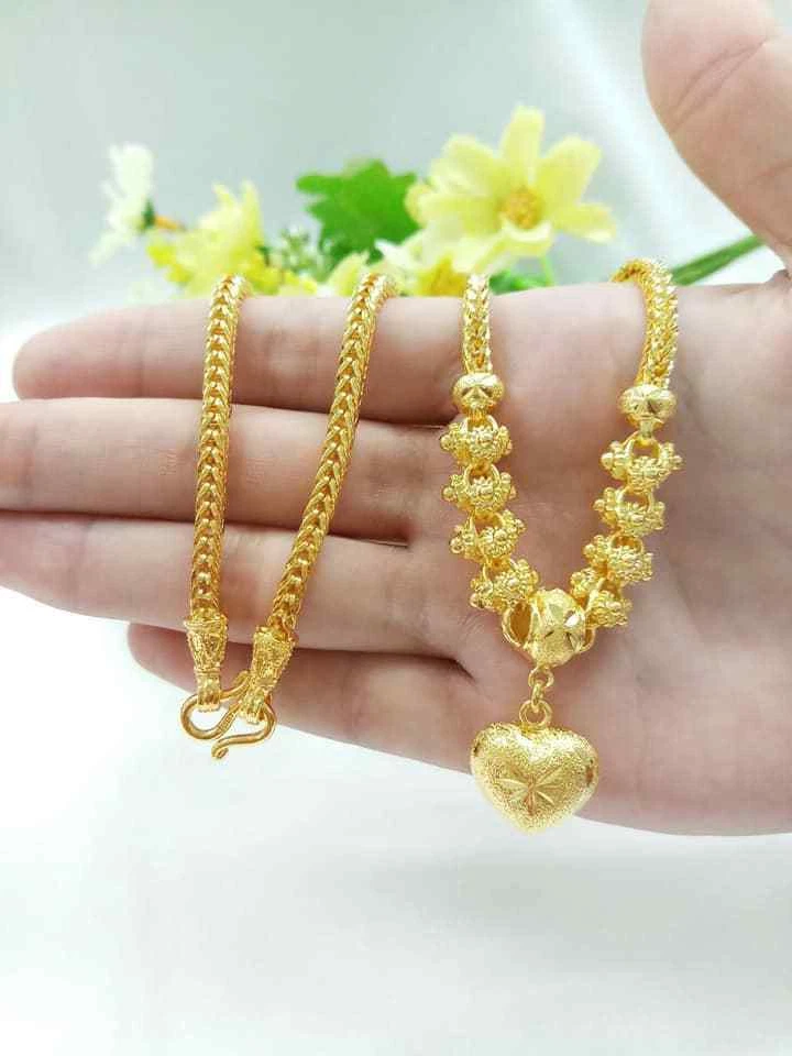 Buy Classic Chain 22k 23k 24k Thai Baht Gold Plated Necklace 24 Inch Weight  20 Grams Wide 3 mm Jewelry Online at desertcartINDIA