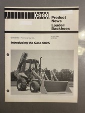 CASE 680 K - chargeuse pelleteuse backhoe -fascicule présentation