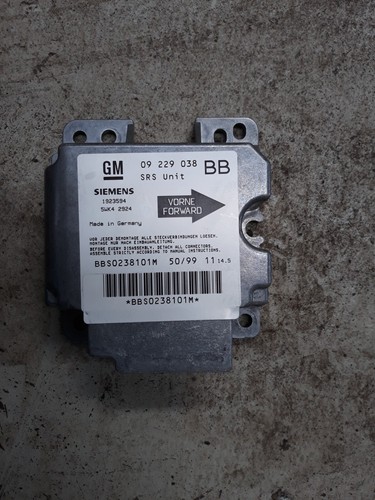 Opel Corsa B Airbag Steuergerät Crashsensor 09229038