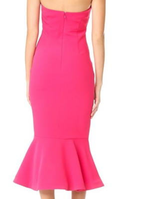 luna ruffle evening dress Delilah main image 0