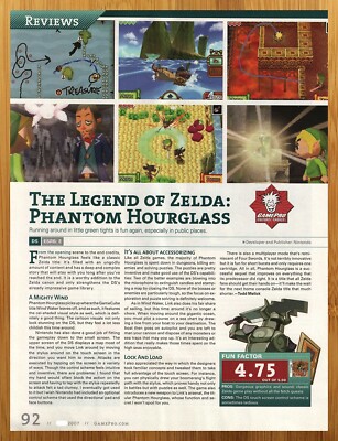 2007 The Legend of Zelda Phantom Hourglass DS Print Ad/Poster Video ...