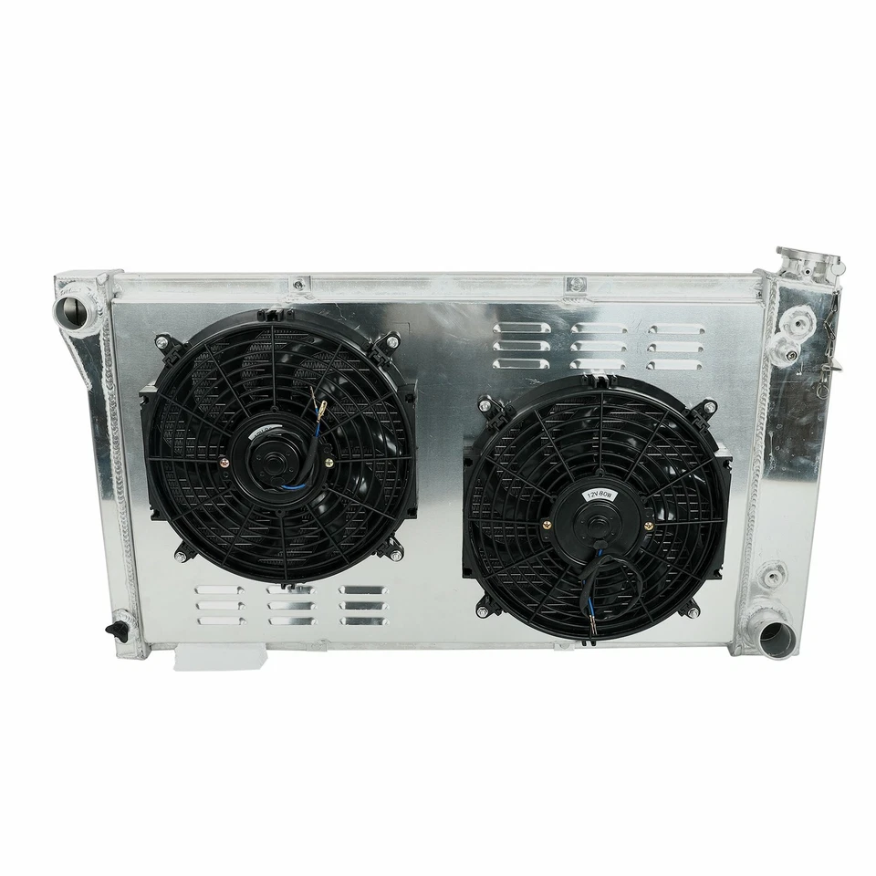 CC369 3 Row Radiator+Shroud Fan Relay For 1967-72 Chevy/GMC C/K 10/20/30 Pickup Foto 2 de 4