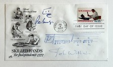 John Williams & Peter Benchley Signed Jaws 1st Day Cover Envelope Notes Sketch