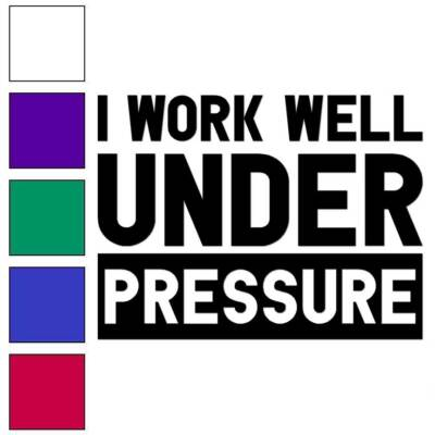 #ad Work Under Pressure Diving Vinyl Decal Sticker Multiple Colors amp; Sizes #6984 $6.76