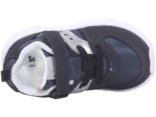 Saucony Toddler/Little Boy's Jazz-Lite-2.0 Sneakers Hook/Loop Shoes Navy/Silver - Picture 6 of 48