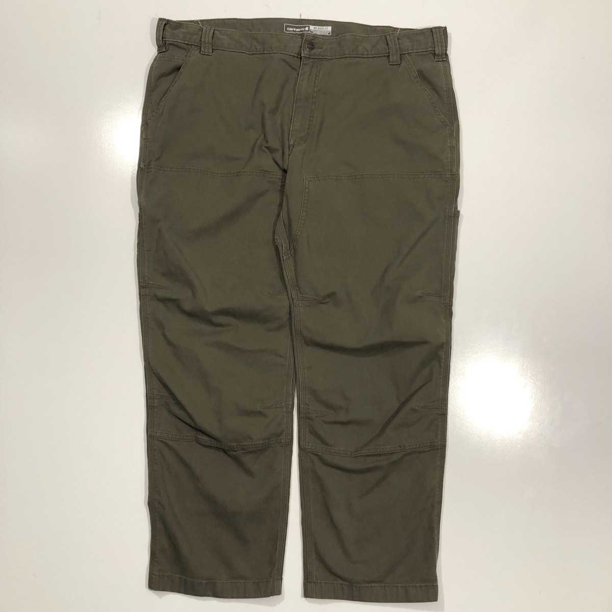 Carhartt Mens 42x30 Rugged Flex Relaxed Fit Duck Double Knee