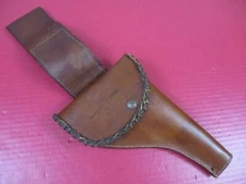 WWII British Army Leather Holster for Webley 455 Revolver - Original - NICE #1