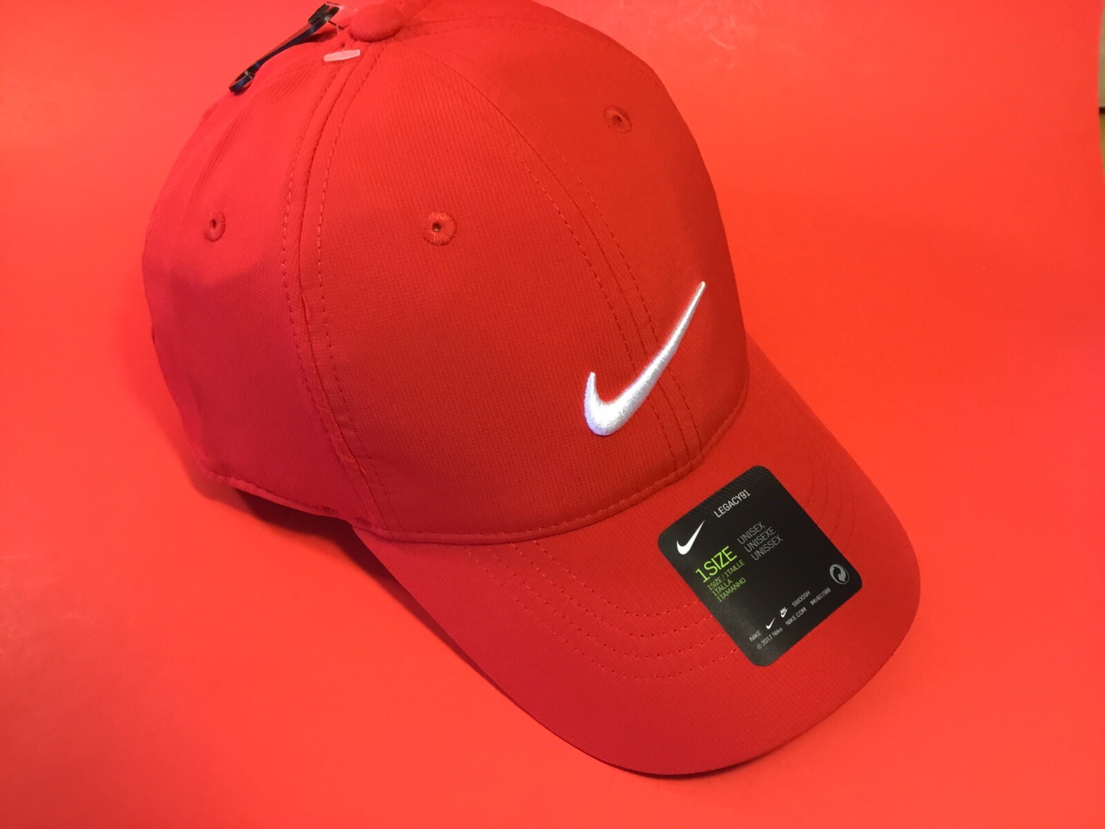 NIKE MISC DRI-FIT Adult Unisex Snapback Hat ONE SIZE Red NEW thumbnail 4
