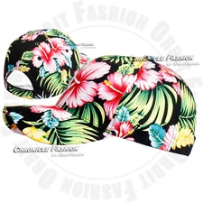 Baseball Cap Hawaiian Tropical Floral Adjustable Hat Blank Plain Curved Men Hats