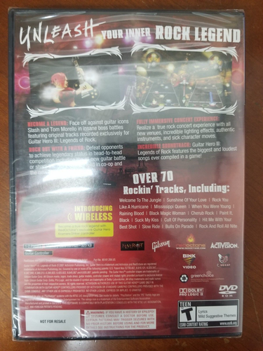 Sony Playstation 2 - Guitar Hero III: Legends of Rock - Game Only - Picture 2 of 2