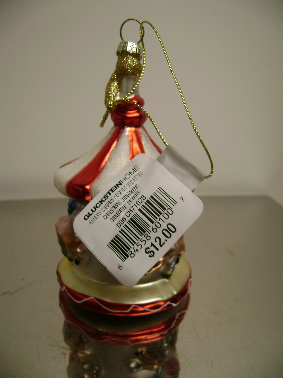 GLUCKSTEIN HOLIDAY CIRCUS STATE FAIR GLASS CAROUSEL CHRISTMAS TREE ORNAMENT eBay