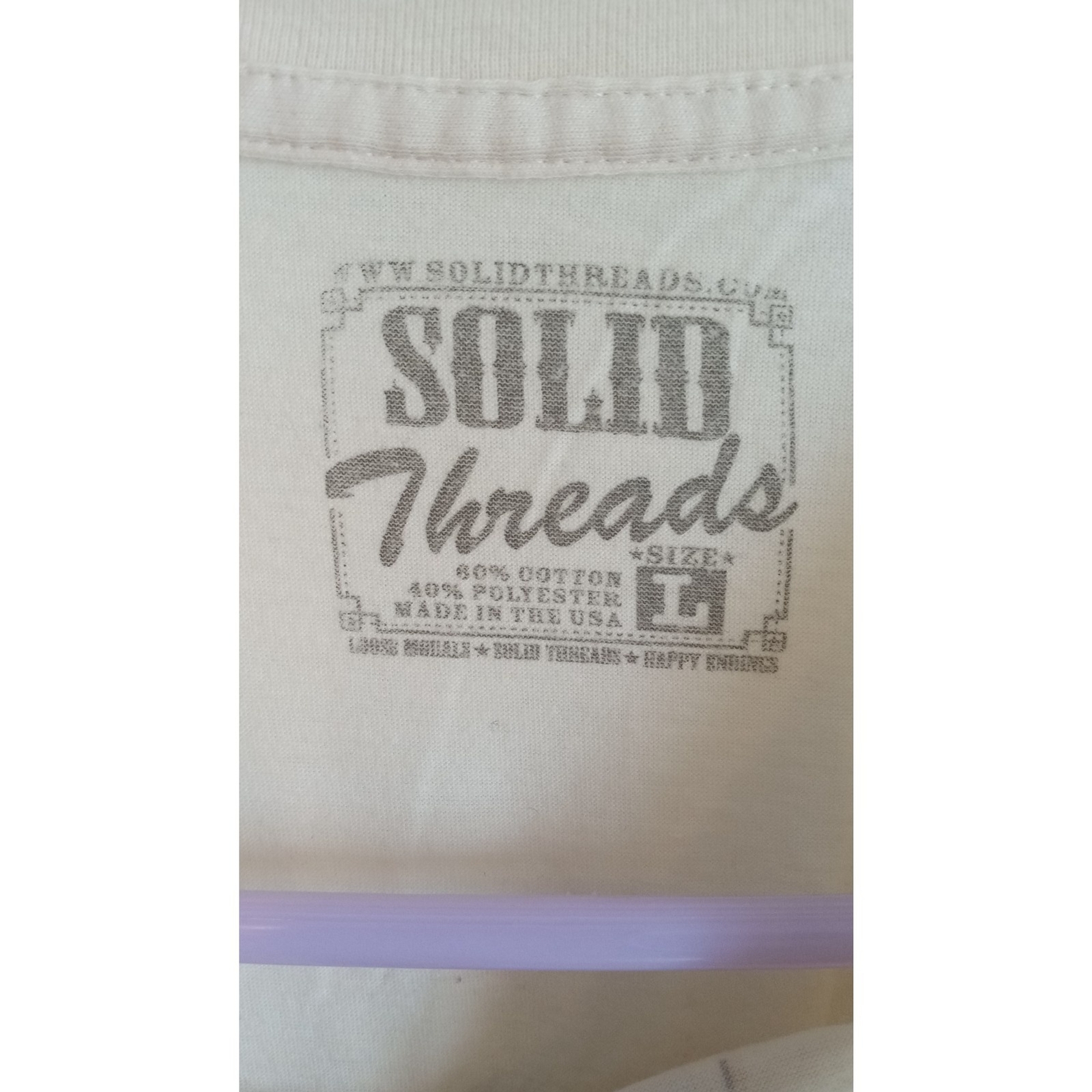 Solid Threads "The Buck Stops Here" cream color t… - image 3