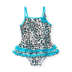 baby girl cheetah swimsuit