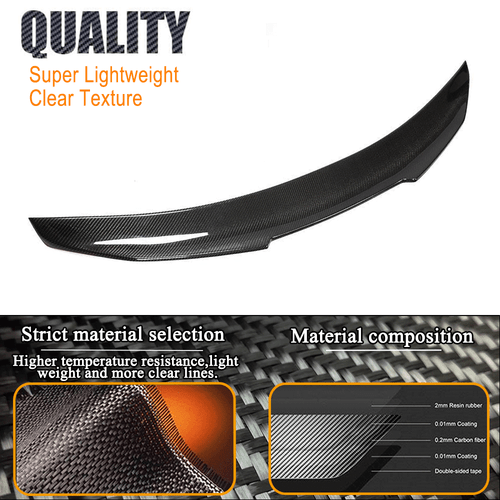 Alerón trasero de carbono alerón se adapta a Mercedes W204 C200 C250 C350 2007-14 - Imagen 7 de 11