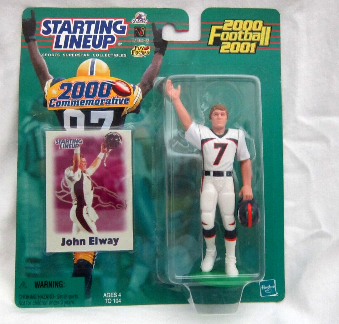 JOHN ELWAY 1999-00 STARTING LINEUP SLU WHITE UNIFORM FIGURE
