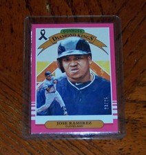 2019 Donruss Baseball Mother's Day Ribbon Pink Jose Ramirez Diamon Kings /25