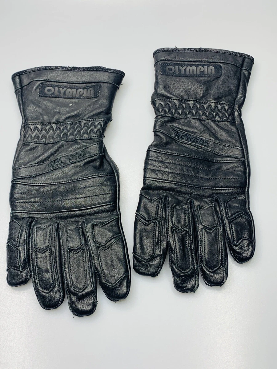 Olympia Keylap Black Leather Riding Gloves Mens Size Small eBay