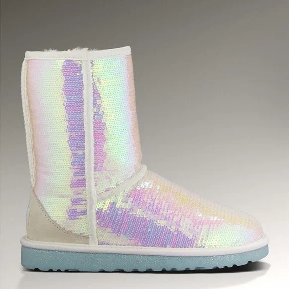 Ugg Australia I Do! Bridal Iridescent Sparkles Classic Short Boots