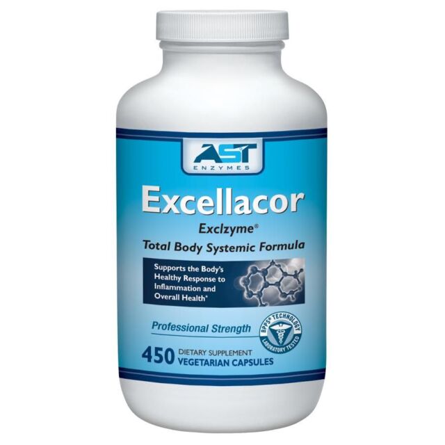 EXCELLACOR 450ct,SYSTEMIC ENZYME,REDUCES EXCESS FIBRIN IN THE BODY, PAIN