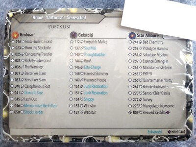 KEYFORGE GR Deck GEISTOID BROBNAR STAR AL Promo Awakening Edition Neu ENG Sealed