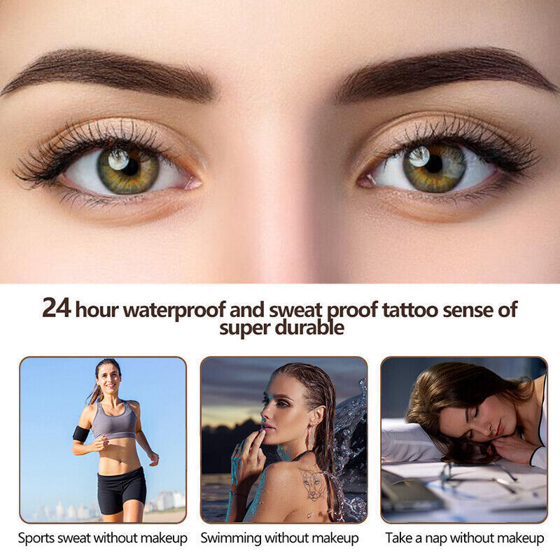 Microblading Tattoo Eyebrow Ink Pen Eye Brow Pencil Brow Enhancer Stencil AU eBay