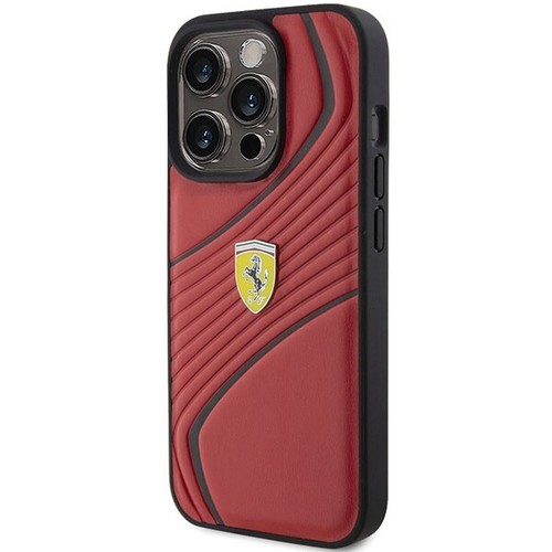 Funda para móvil iPhone 15 Pro Ferrari piel sintética roja - Imagen 2 de 7