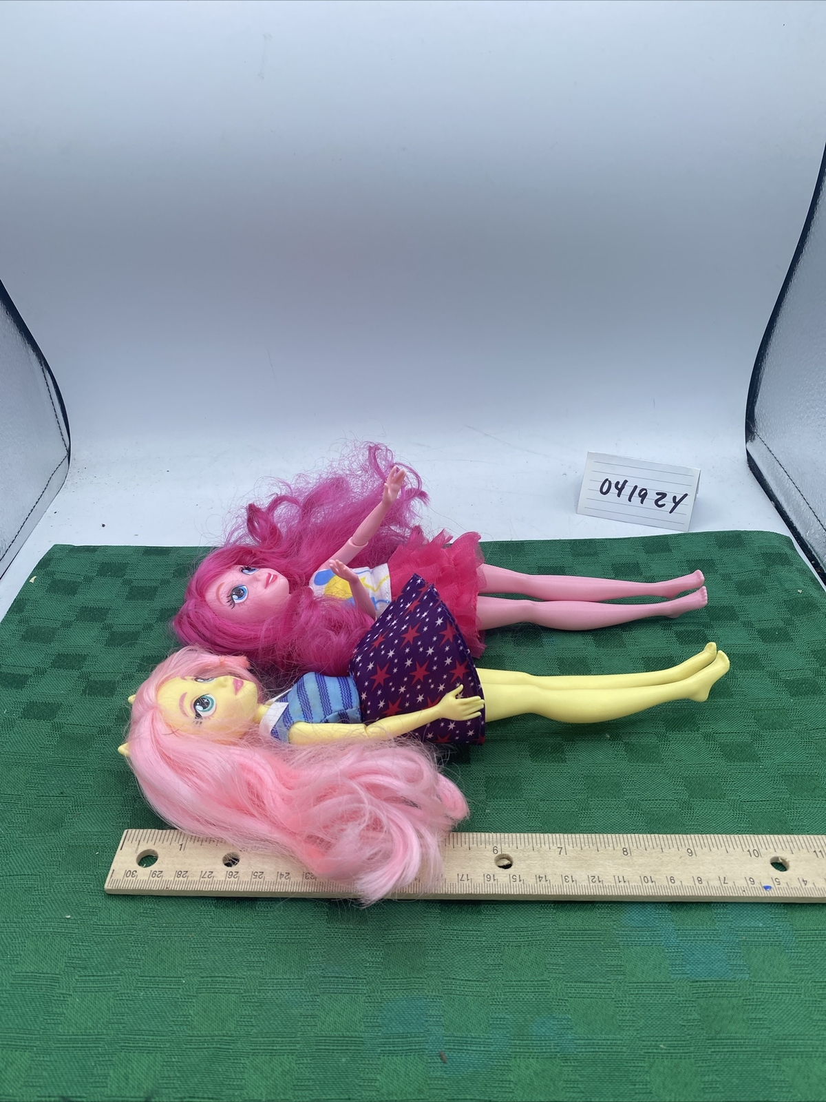 My Little Pony Equestria Girls Dolls Fluttershy & Pinkie Pie 11&rdquo; Hasbro No Stand