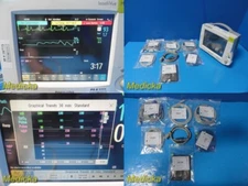Philips M8002A Intellivue MP30 Monitor W/ M3001A MMS Module & Leads ~ 28773