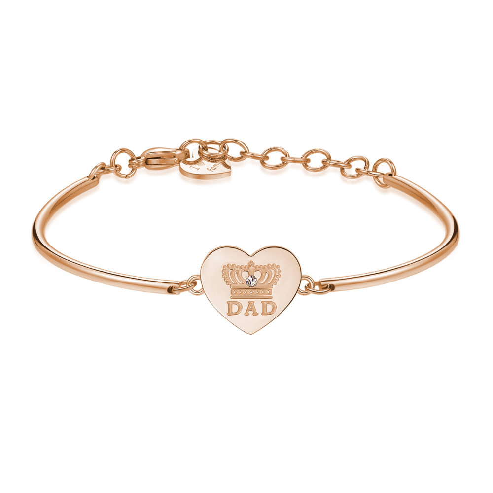 Brosway Bracciale Donna In Acciaio 316L Con Cristalli E Lucchetto Cuore, Collezione Private - BPV18